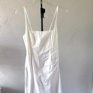 Abercrombie & Fitch White Spaghetti Strap Dress
